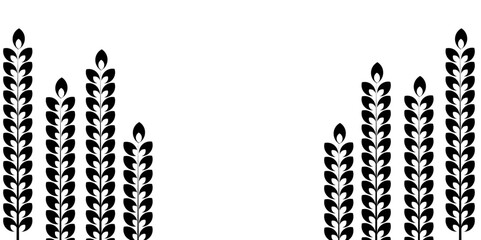   flower background . tree design in black background
