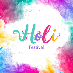 Holi festival color background. vector illustration