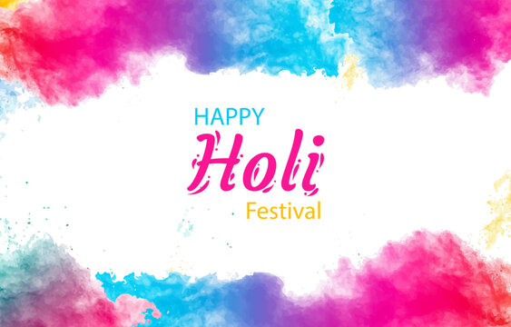 Holi festival color background. vector illustration