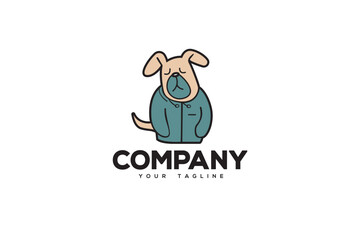 Creative logo design depicting a dog.