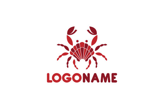 Creative logo design depicting a oister crab. 