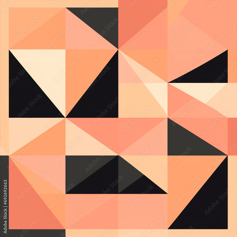 Aufkleber seamless geometric pattern with triangles. abstract background. vector illustration. ai.