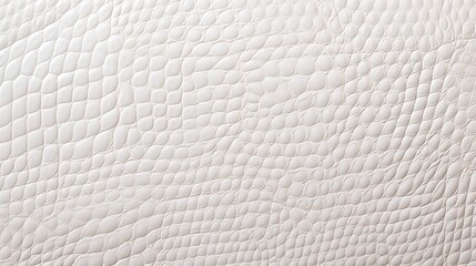 Closeup of seamless white leather texture. Background with texture of white leather