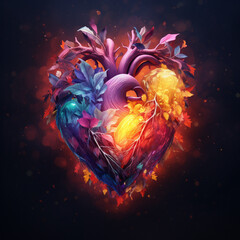 Obraz premium heart in the sky