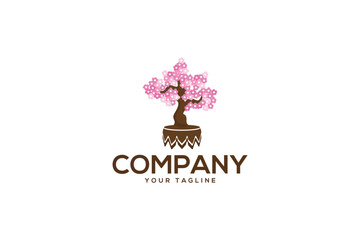 Creative logo design depicting a blossoming tree. 