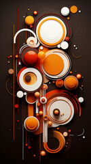 orange and brown color gradient abstract background, gradient