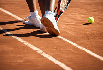 tennis player on the court