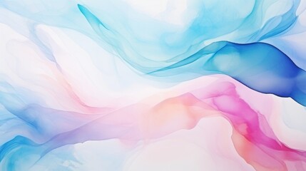 Abstract blue and pink watercolor background. illustration for your design Generative AI