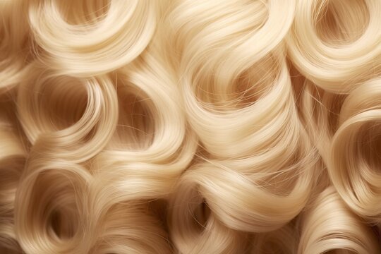 hair blonde curls shiny bunch view closeup hair texture woman beauty black care colours long brown wavy style isolated healthy extension dark coiffure concept shampoo smooth salon blond wave