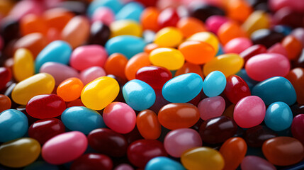Fototapeta na wymiar Generative AI. Colored sweet candies 