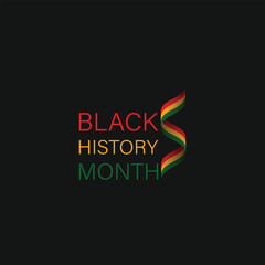 Black History Month is celebrated. vector illustration design graphic Black History Month. African-Americans Black History Month