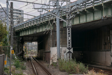 Fototapeta na wymiar Railway system in Tokyo