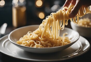 Italian pasta fettuccine