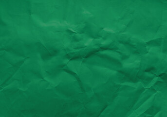 Green crumpled paper for background image