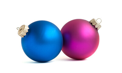 Christmas balls isolated on a white background