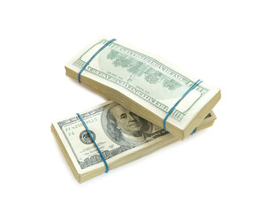 dollars isolated on a white background