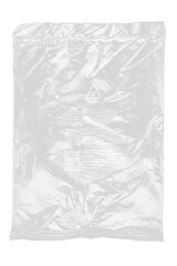Isolated Plastic Wrap Texture on transparent background. Realistic crumpled plastic overlay and...