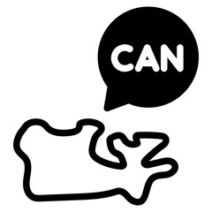 canada map dualtone