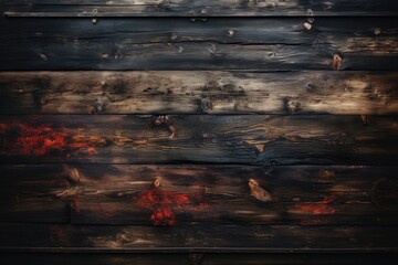 Smoking wood plank background.