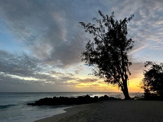 Sunset at Dover Beach in Christ Church, Barbados