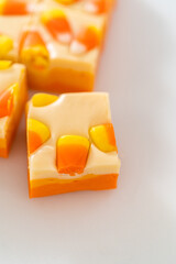 Candy corn fudge