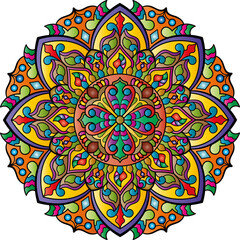 Mandala. Ethnic round ornament. Vector illustration.