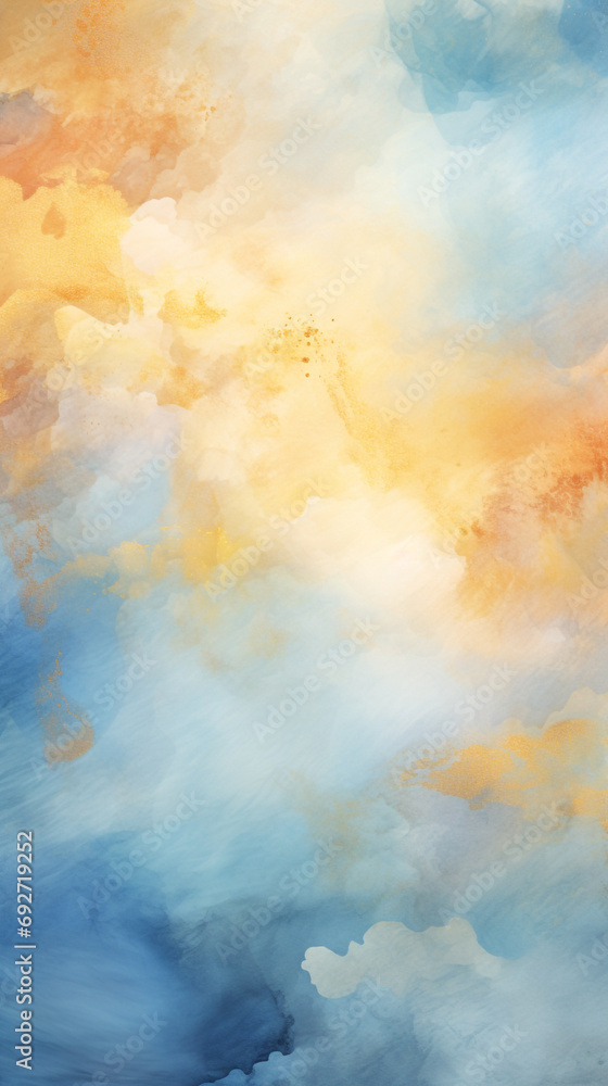 Canvas Prints blue and honey color gradient abstract background