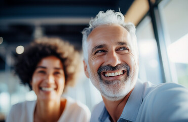 Funcion&aacute;rios felizes se re&uacute;nem para mostrar a beleza da diversidade, diferentes origens e culturas no local de trabalho.
