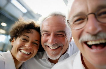 Funcion&aacute;rios felizes se re&uacute;nem para mostrar a beleza da diversidade, diferentes origens e culturas no local de trabalho.
