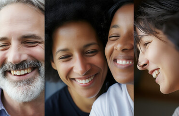 Funcion&aacute;rios felizes se re&uacute;nem para mostrar a beleza da diversidade, diferentes origens e culturas no local de trabalho.
