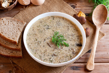 Traditional Czech republic specialty soup 
