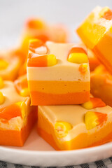 Candy corn fudge