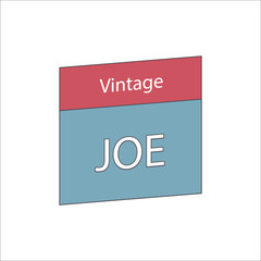 Vintage Joe Tiny logo Design