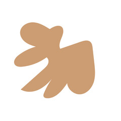 Neutral abstract shapes vector 