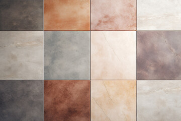 Floor tiles earthy colors background