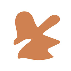 Neutral abstract shapes vector 