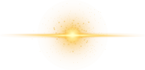 Glittering particles on transparent background. Golden sparkling lights. Christmas Holiday glow particle. Magic star effect. Star dust sparkling particles. PNG image	