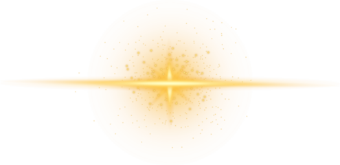 Glittering particles on transparent background. Golden sparkling lights. Christmas Holiday glow particle. Magic star effect. Star dust sparkling particles. PNG image	