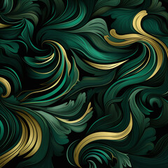 green and black color gradient abstract background, color