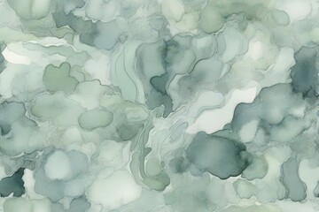 Pale gray blue green abstract watercolor drawing for design - obrazy, fototapety, plakaty