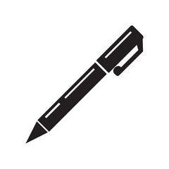 fountain pen icon logo vector design template - obrazy, fototapety, plakaty