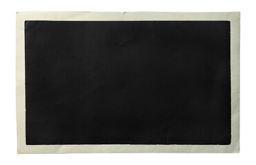 Fototapeta premium Blank old photo isolated on white