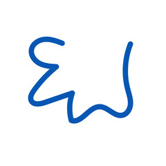 Wriggly scribble doodle line vector 