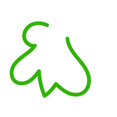 Fototapeta premium Wriggly scribble doodle line vector 