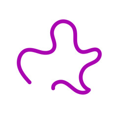 Fototapeta premium Wriggly scribble doodle line vector 