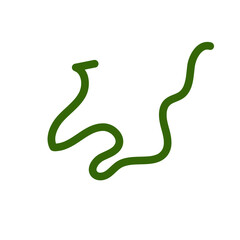 Wriggly scribble doodle line vector 