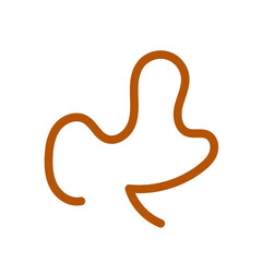 Fototapeta premium Wriggly scribble doodle line vector 