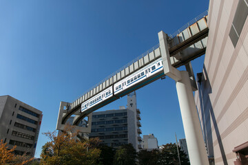 suspended train in chiba japan