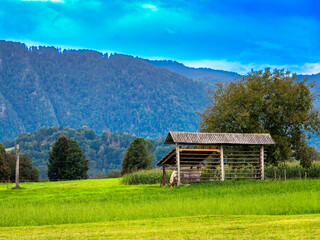 house in the mountains