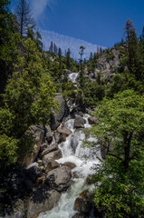 Waterfall in Yosemite National Park, California, USA.